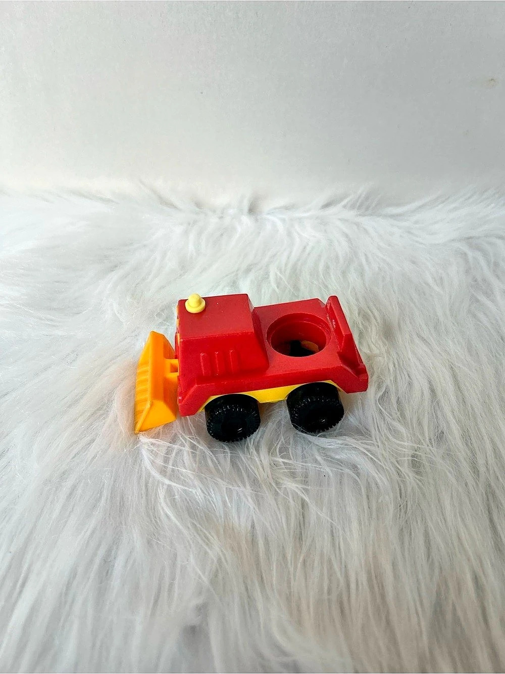 Fisher-Price Little People Bulldozer Red & Yellow Toy
